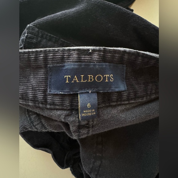 TALBOTS Woman's Heritage High-Rise Straight Leg Velvet Pants, Size 6 - Picture 6 of 9